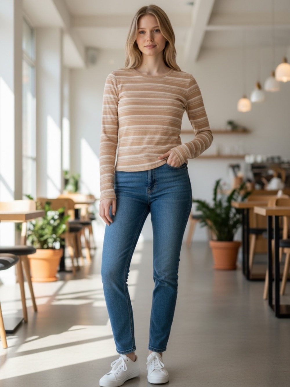 Stripe Top Blouse